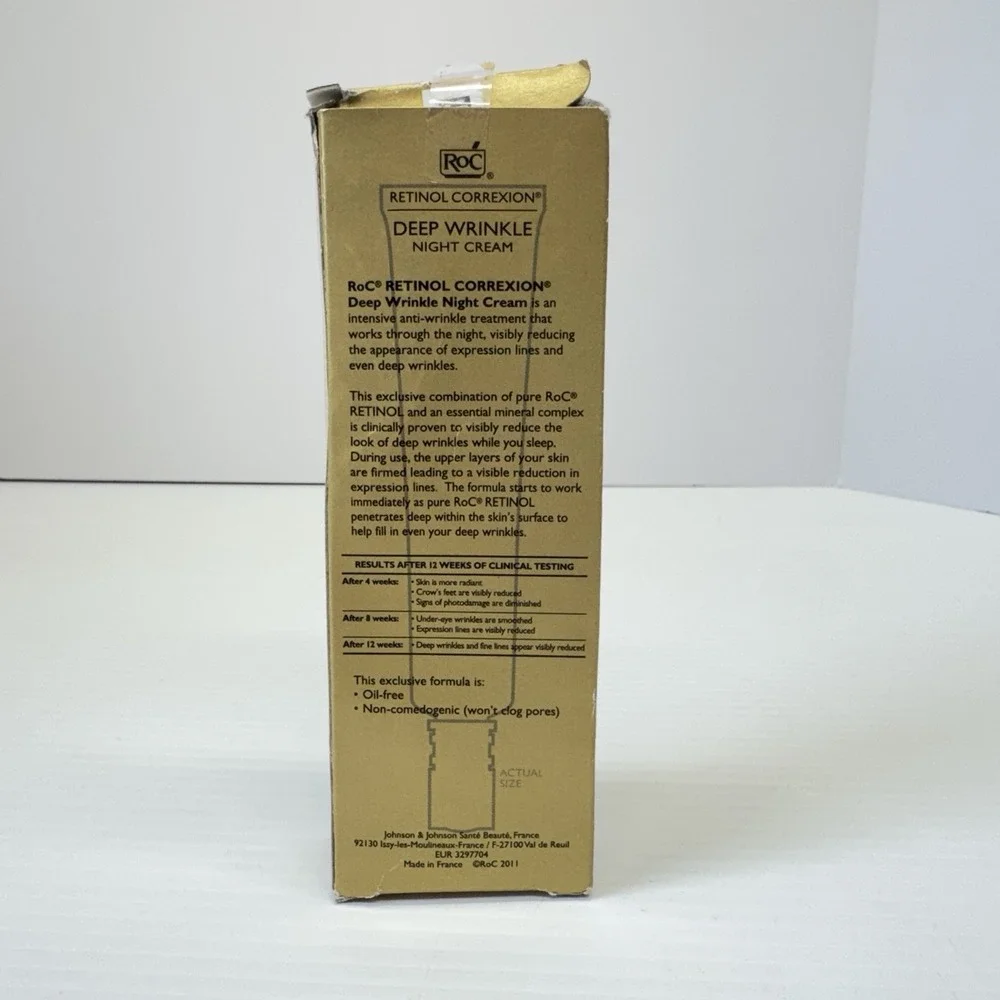 ROC RETINOL CORREXION DEEP WRINKLE NIGHT CREAM NEW BOX 1 oz ANTI WRINKLE LINES